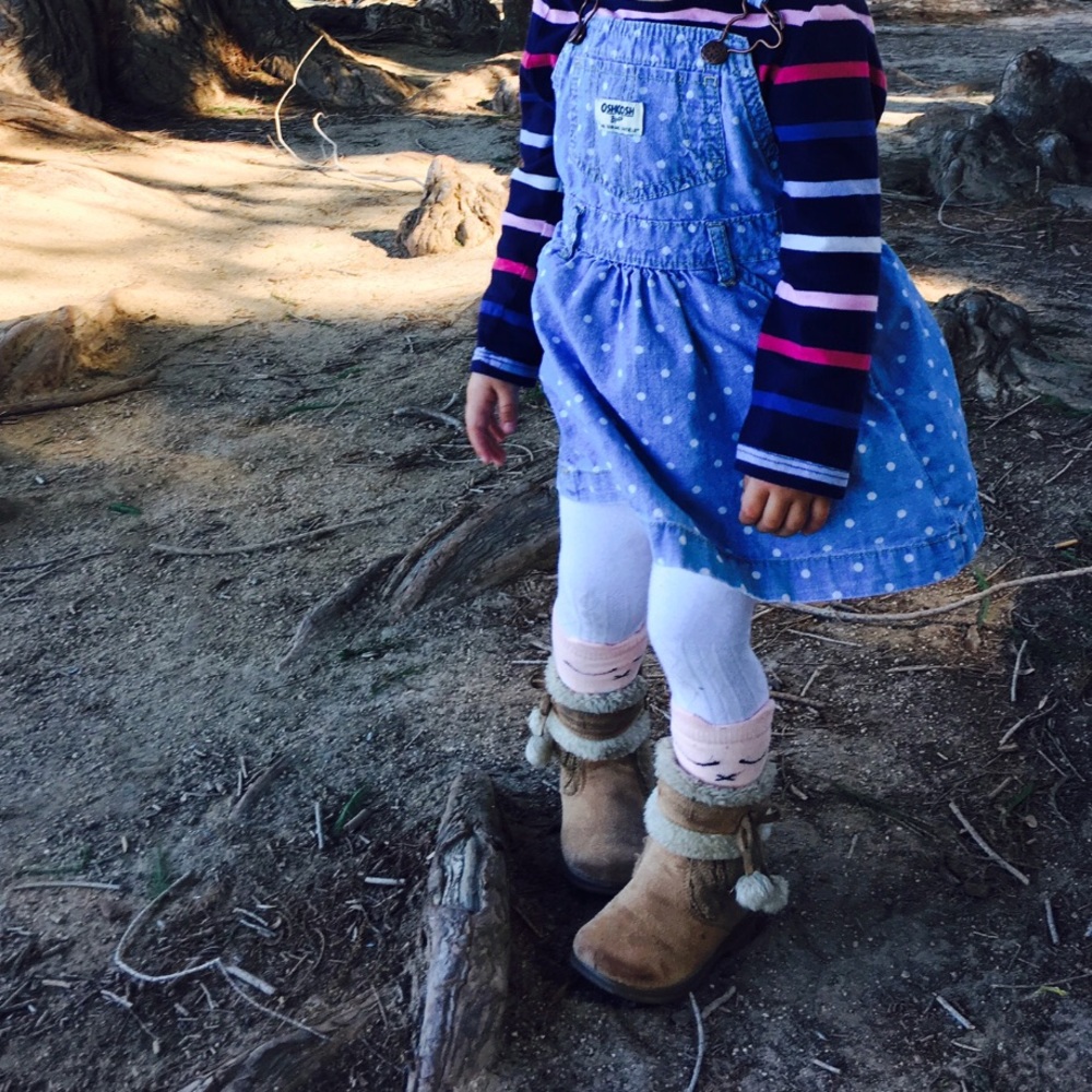 Polka Dot Light Wash OskKosh B’Gosh Overalls